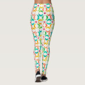 Leggings Motif de cercles couleur aquarelle (Dos)