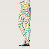 Leggings Motif de cercles couleur aquarelle (Gauche)