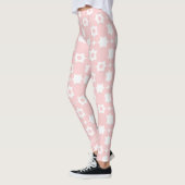 Leggings Motif de cercles roses (Gauche)