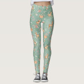 Leggings Motif de cerfs à l'aquarelle (Devant)