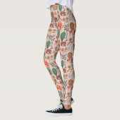 Leggings Motif de cerfs de bois (Gauche)