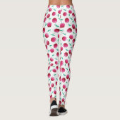 Leggings Motif de cerise aquarelle (Dos)
