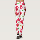 Leggings Motif de cerises d'aquarelle (Dos)
