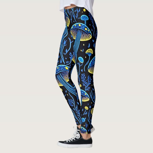 Leggings Motif de champignons (Gauche)
