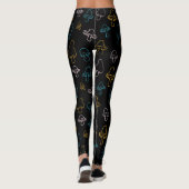 Leggings Motif de champignons colorés (Dos)