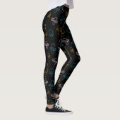 Leggings Motif de champignons colorés (Droite)