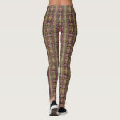 Leggings Motif de chat Abstrait (Dos)