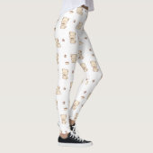 Leggings Motif de chat beige mignon (2) (Droite)