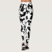Leggings Motif de chat noir (Dos)