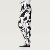 Leggings Motif de chat noir (Gauche)