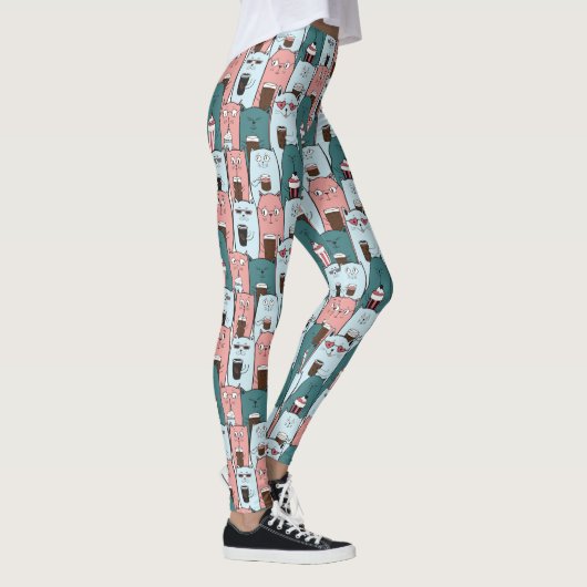 Leggings Motif de chats mignons (Droite)