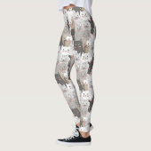 Leggings Motif de chats mignons (Gauche)
