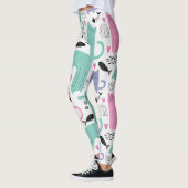 Leggings Motif de chats mignons (Gauche)