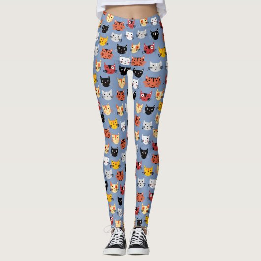 Leggings Motif de chats mignons (Devant)