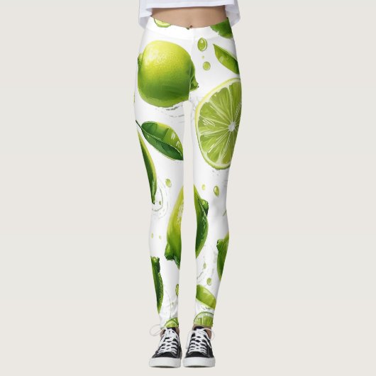Leggings Motif de chaux (Devant)