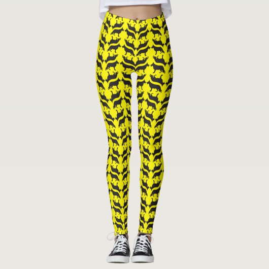 Leggings Motif de chien berger allemand (Devant)