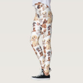 Leggings Motif de chien cochon (Gauche)