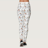 Leggings Motif de chiens de bande dessinée de Jack Russell (Dos)