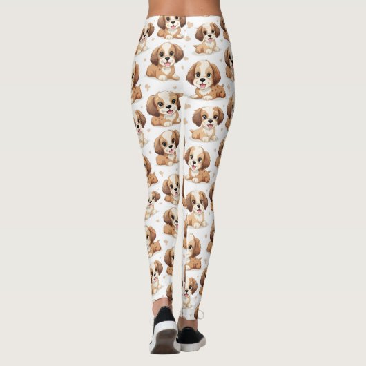 Leggings Motif de chiot (Dos)