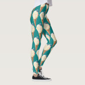 Leggings Motif de chiot à crème glacée (Droite)