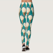 Leggings Motif de chiot à crème glacée (Dos)