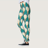 Leggings Motif de chiot à crème glacée (Gauche)