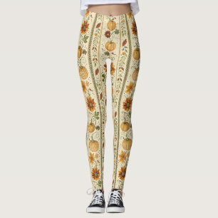 Leggings Motif de citrouille de ferme en automne Feuillage 