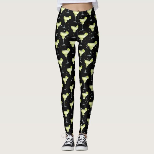 Leggings Motif de cocktail Margarita (Devant)