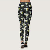 Leggings Motif de cocktails Martini (Dos)