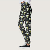 Leggings Motif de cocktails Martini (Gauche)