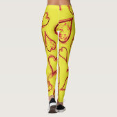 Leggings Motif de coeur (Dos)