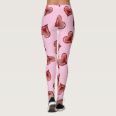 Leggings Motif de coeur (Dos)