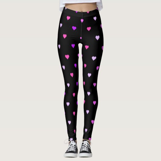 Leggings Motif de coeur (Devant)