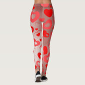 Leggings Motif de coeur (Dos)