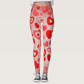 Leggings Motif de coeur (Devant)