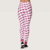 Leggings Motif de coeur aquarelle (Dos)
