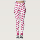 Leggings Motif de coeur aquarelle (Devant)