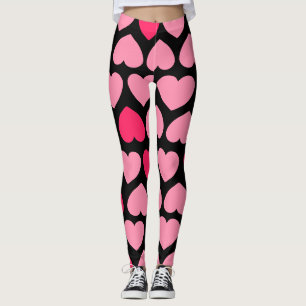 Leggings Motif de coeur avec coeur souriant