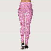 Leggings Motif de coeur brillant 01 LPink BG (Dos)