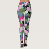 Leggings Motif de coeur coloré (Dos)