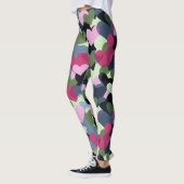 Leggings Motif de coeur coloré (Gauche)
