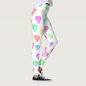 Leggings Motif de coeur coloré mignon (Droite)