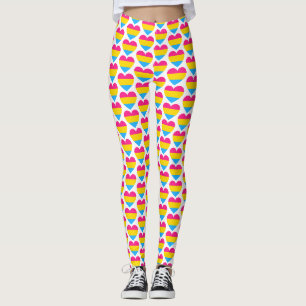 Leggings Motif de coeur de la gay pride