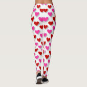 Leggings Motif de coeur simple (Dos)