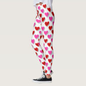 Leggings Motif de coeur simple (Gauche)