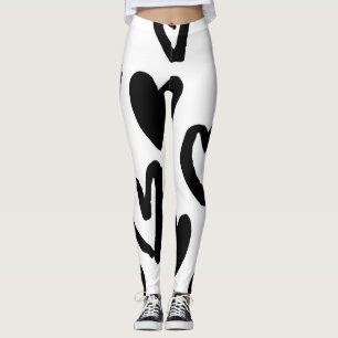 Leggings Motif de coeur : Valentine Vintage