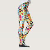 Leggings Motif de coeurs colorés (Droite)