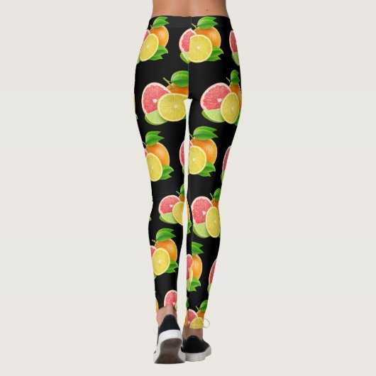 Leggings Motif de conception d'agrumes (Dos)