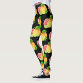 Leggings Motif de conception d'agrumes (Gauche)
