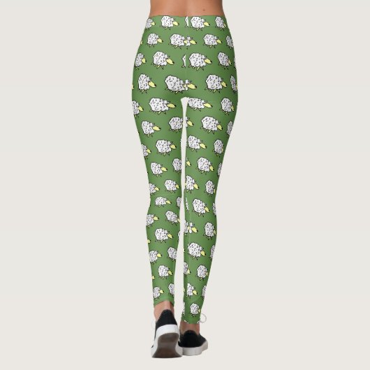 Leggings Motif de conception de dessin de mouton (Dos)